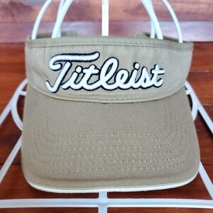 Titleist Golf Hat Visor Men Strapback Beige Tan #1‎ Titleist Golfer Outdoors